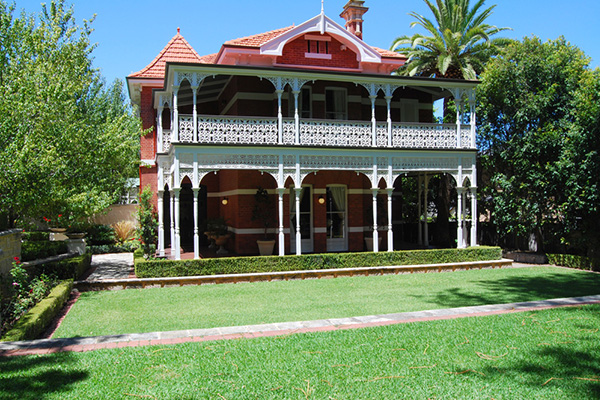 Edwardian stained glass windows Peppermint Grove