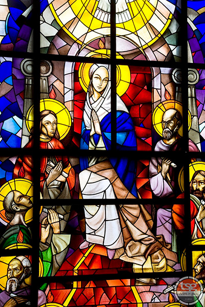12 Virgin Mary Stained Glass