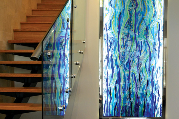 03 Glass Art Illuminated Wall Panel