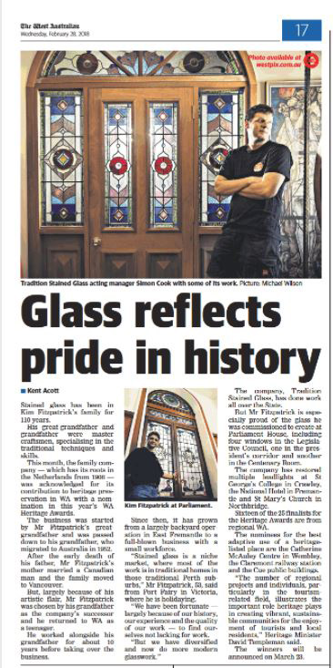 Glass Reflects Pride in History