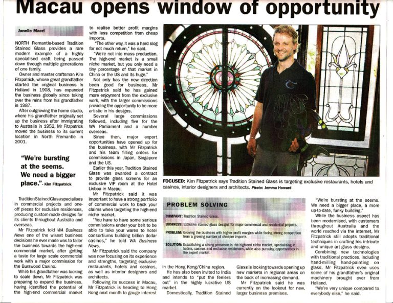 Macau Opens Window of Opportunity