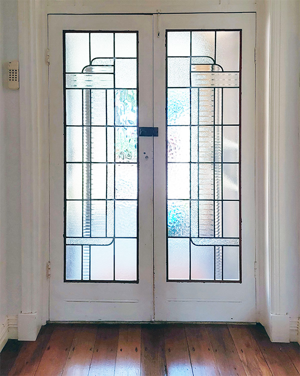 Cast Studio Architects Leadlight Door Restoration