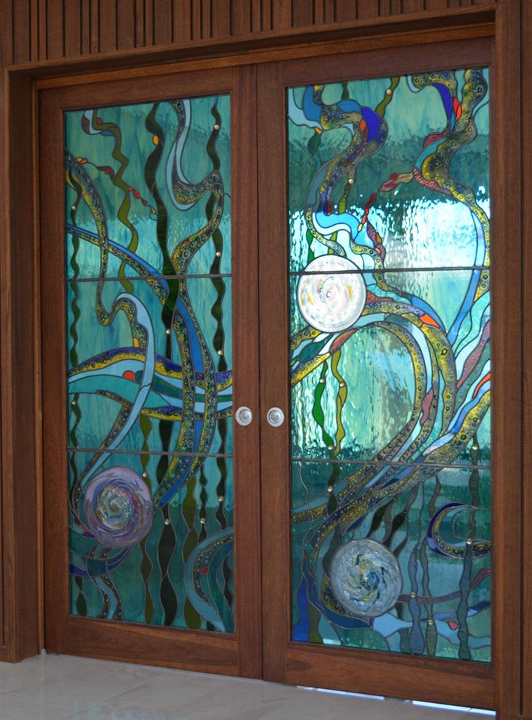 10 Glass Art Door