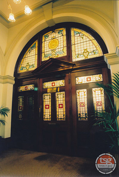 38 Stained Glass Door
