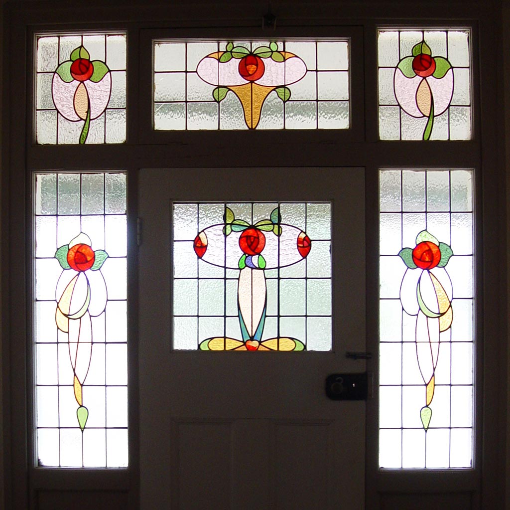 04 stained glass door