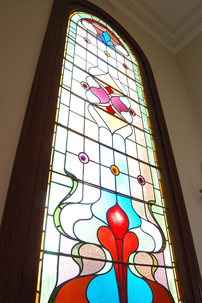 17 Stained Glass Stairwell