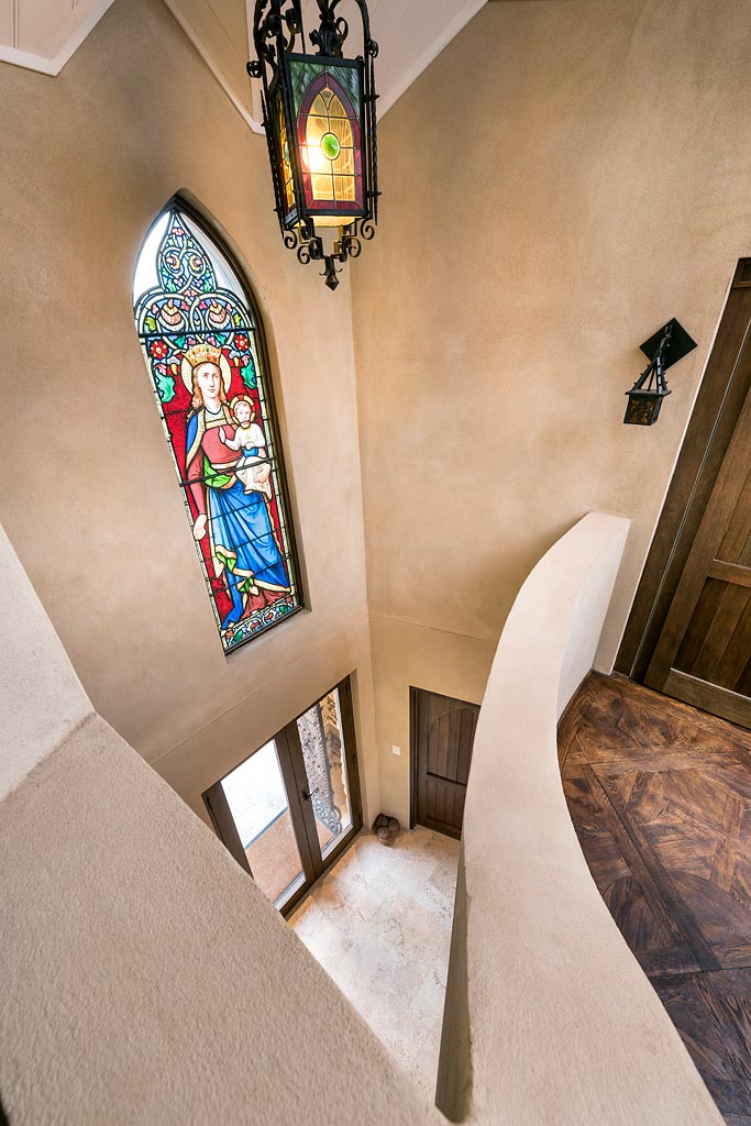 21 Stained Glass Stairwell