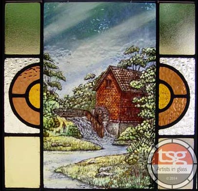 24 Hand Painted Stained Glass