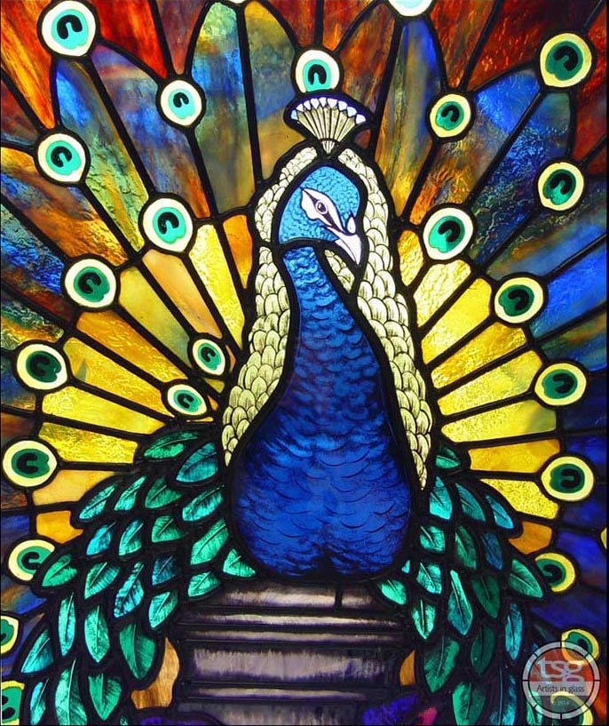 11 Hand Painted Stained Glass