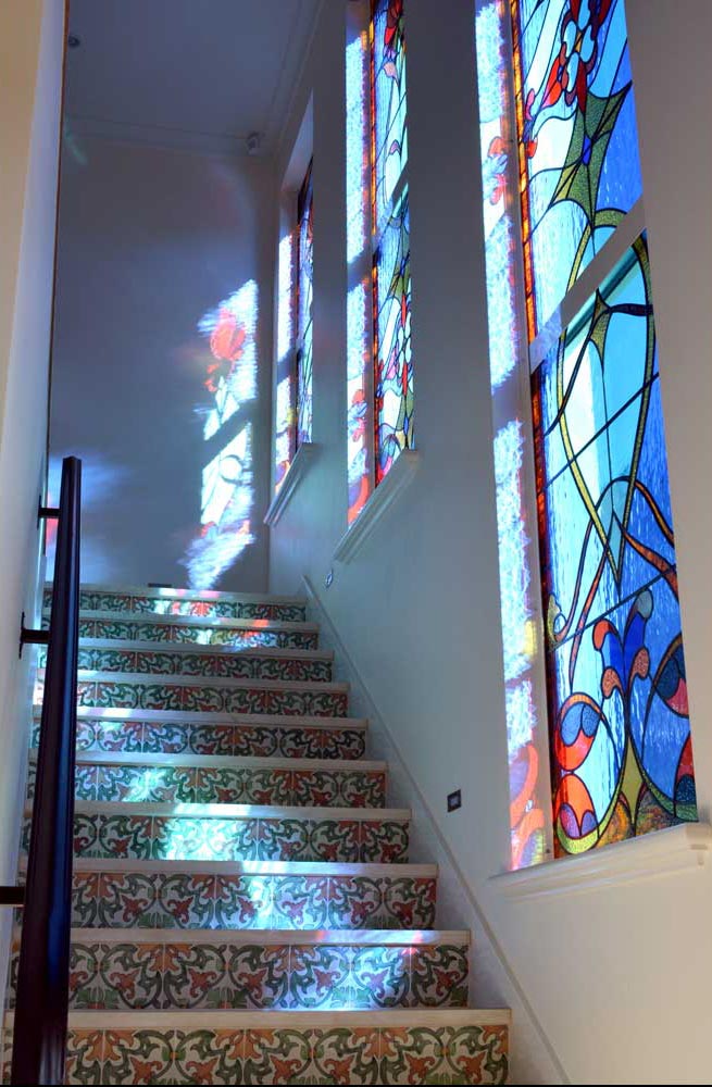 Stained Glass Stairwell 16