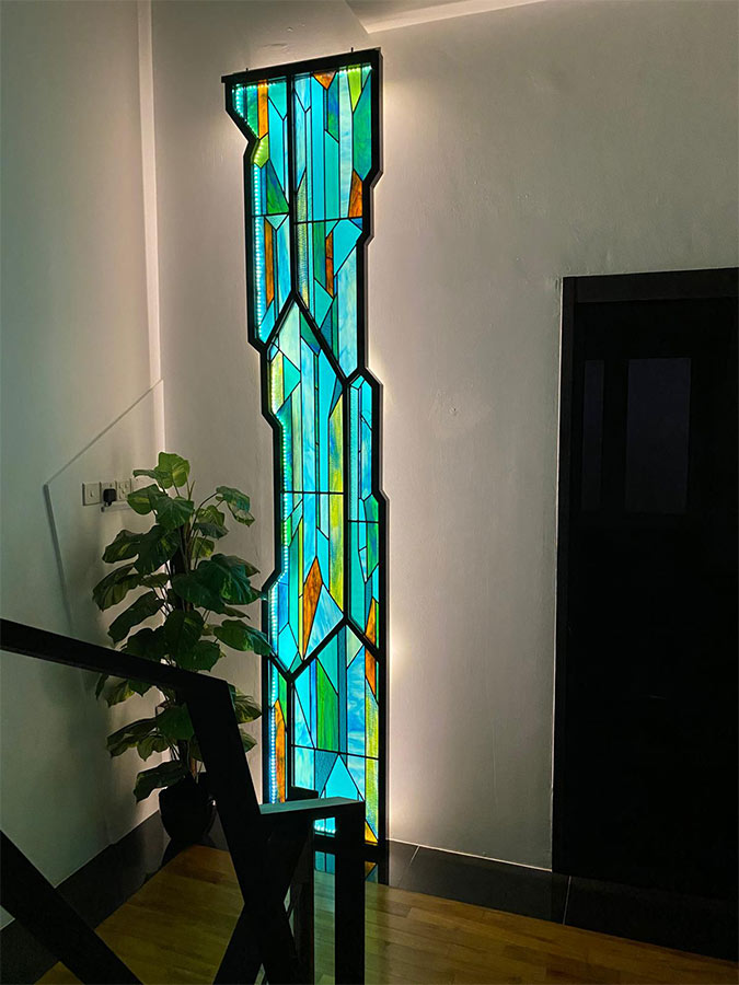 Stained Glass Stairwell 23