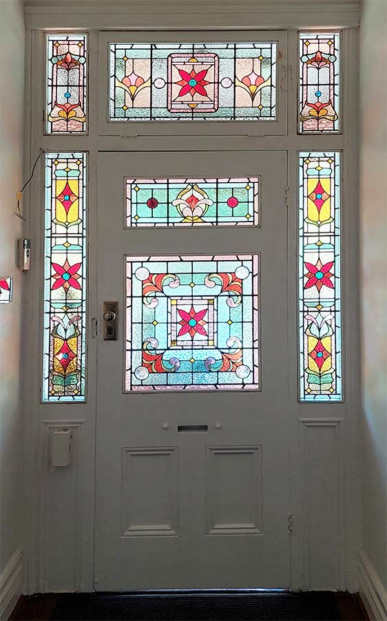 stained glass door 39